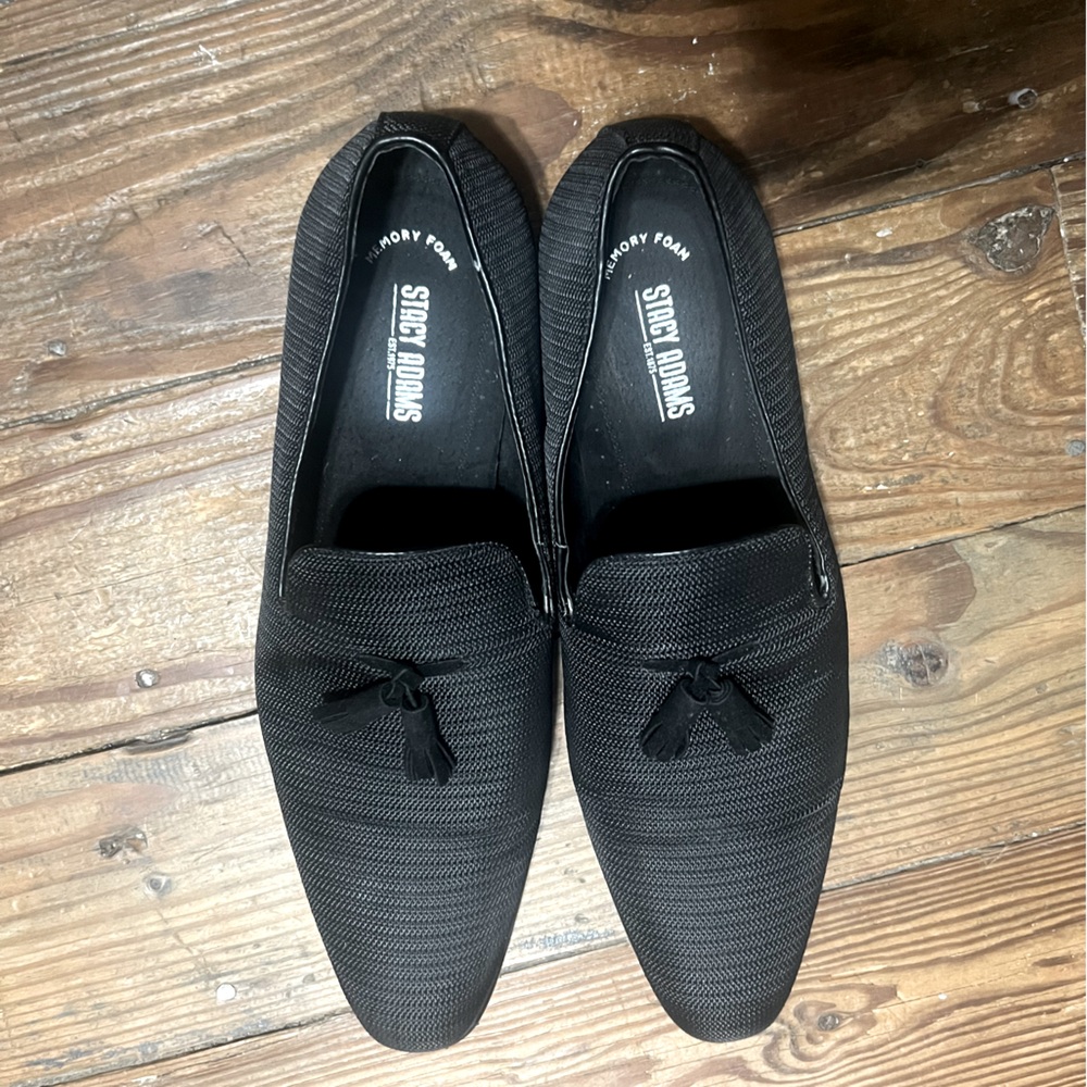 Mens Stacy Adams Plain Toe tassel slip on